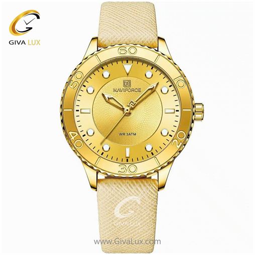 ساعت مچی زنانه بند چرمی ناوی فورس مدل NF5020 5020 (5).jpg